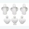 Youngs Ceramic Faith Angel Token, 3 Assorted Color 11425